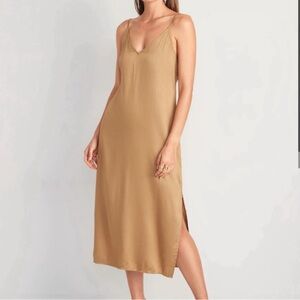 Old navy smocked back satin slip dress, xs